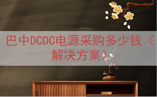 巴中DCDC电源采购多少钱（解决方案）